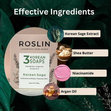 Korean Soap with Sage Extract & Niacinamide | Roslin Soaps